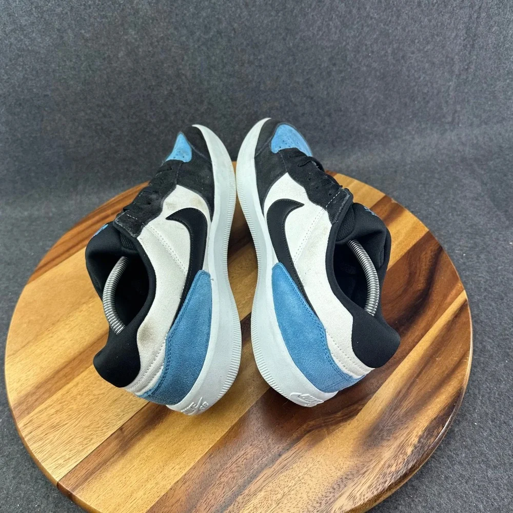 Nike SB Force 58 Suede Skate Shoes Black Blue White Mens Size 12 CZ2959-400
